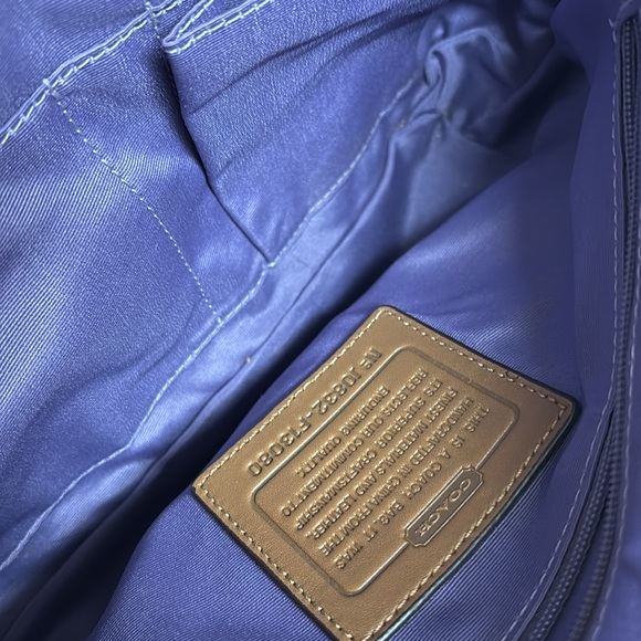 Coach Signature Jacquard east west small shoulder bag khaki brown - Picture 8 of 9